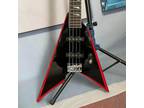 Custom Black Solid Body 6 String Electric Bass Guitar Chrome Parts SS Pickups