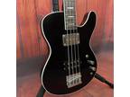 Custom Shop Black Space Cadet Electric Bass Guitar Basswood Body Chrome Parts