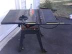 10" Craftsman Radial Arm and Table Saws. Job and Tool Boxes.