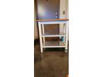 Butcher block kitchen cart