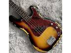 Custom Solid Body Electric Precision Bass Guitar Chrome Parts 4Strings 20Frets