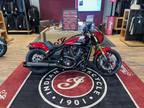 2025 Indian Motorcycle® 101 Scout® Sunset Red Metallic with Grap Motorcycle