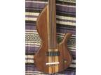 Bass Fretless 5 String Walnut Lobe Wishbass Reg Scale 34" Soapbar Pu