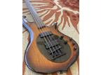 Traben Neo Limited Active Electric 4 String Bass Guitar Spalted Maple Sunburst