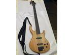 Toby by TOBIAS 5 string electric bass NATURAL w/ Strap