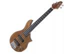 Brand New Tiny Bass Spalted Maple Top Natural Finish W/ Soft Carrying Case