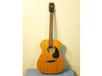 LYLE F535 1970's FOLK GUITAR OM 000 SIZE FOR REPAIR AS IS, open book headstock
