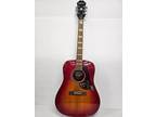 Epiphone Hummingbird Acoustic Guitar (as-is see details) - Faded Cherry Sunburst