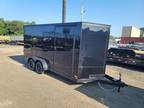 2024 Covered Wagon 7x16 blackout enclosed trailer w extra wide doors