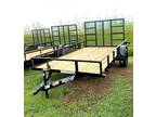 2024 Top Hat Derby SR Angle 12X77 Utility Trailer
