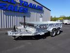 2025 Silver Mountain Trailers 14ft Galvanized Dump Trailer with 7000# Axles