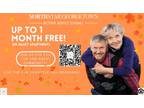 Active Adult 55 + community has a 2 bedroom apartments with 1 month free!
