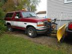 1995 Bronco Xlt : with Meyers Plow