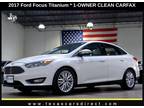 2017 Ford Focus Titanium 1-OWNER CLEAN CARFAX/TECHNOLOGY PKG/36MPG