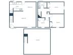 Amberwood Court Apartment Community - Oakview Townhomes - Plan 31A