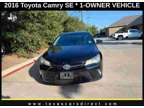 2016 Toyota Camry SE 1-OWNER/BACKUP CAMERA/BRAKE ASSIST/35MPG