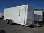 2024 E-Z Hauler 7x16 tandem axle cargo enclosed aluminum trailer