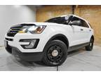 2017 Ford Explorer Police AWD, Red/Blue LED Lights, Partition and Console