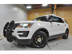 2016 Ford Explorer Police AWD Red/Blue Lightbar and LED Lights, Dual Partition