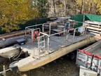 2000 24' x 8' Pontoon Work Barge with Trailer Boat for Sale
