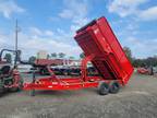 2025 MAXX-D DJX 8314 7x14 dump trailer with 24 side