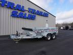2025 Silver Mountain Trailers 6x12ft Galvanized Dump Trailer, 5200# Axles