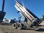 2025 MAXX-D DJX 8314 7x14 dump trailer w 36 side 17.5l GVWR