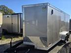 2025 Covered Wagon 7x16 Beige enclosed trailer w extra wide door
