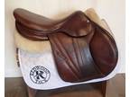 18" Butet Premium Saddle - Full Calfskin - 2015 - M Seat - 3.25 Flaps - 4.5" dot