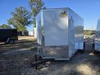 2025 Covered Wagon 6x12 Ramp door Gold Series White