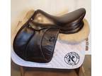 17.5" Voltaire Stuttgart Saddle - Full Buffalo - 2017 - 2 Flaps - 5" dot to dot